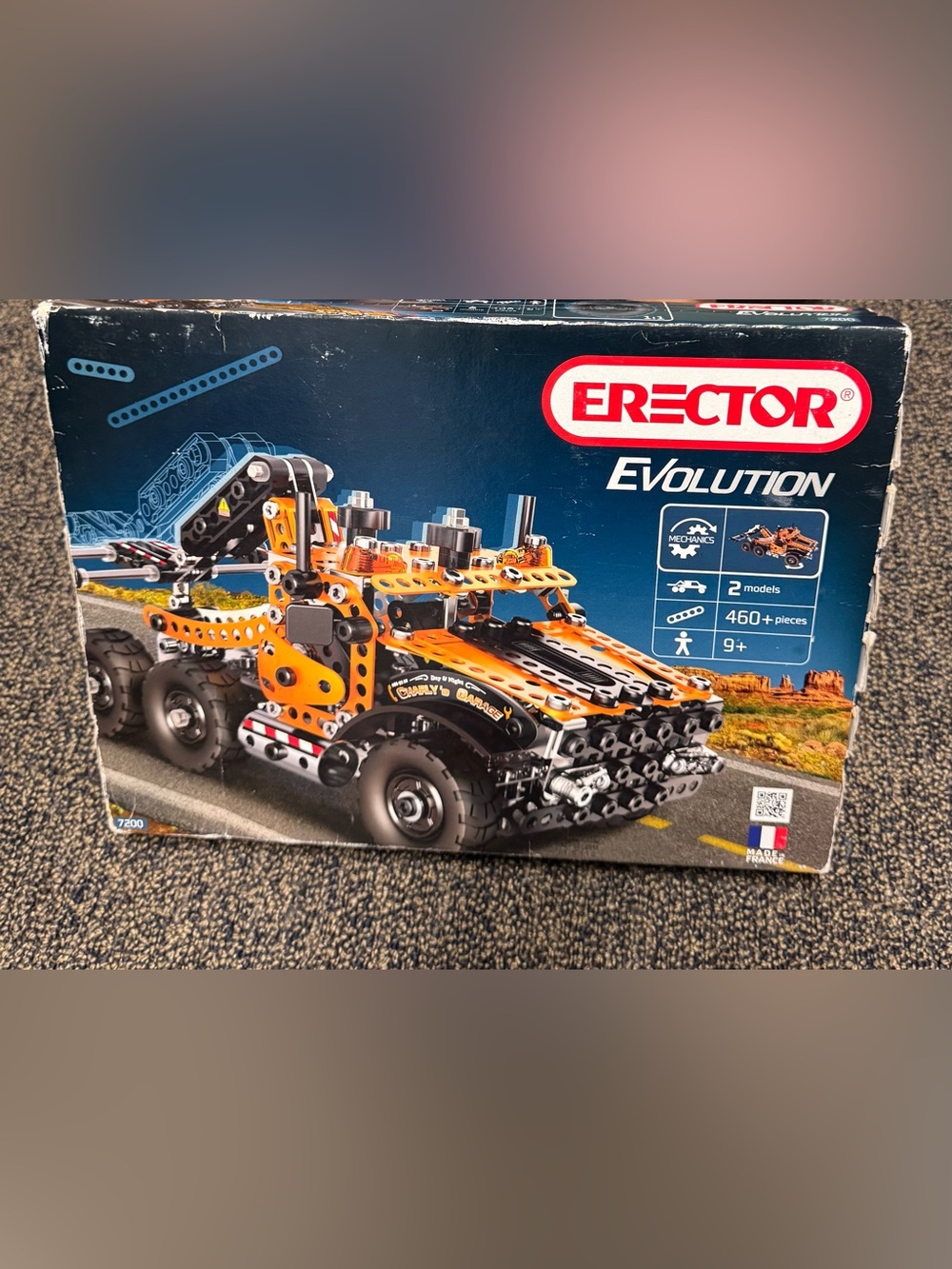 Erector Evolution Orange Construction Truck Building Set